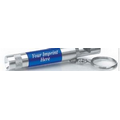 Personalized Metal Whistle & Flashlight Key Tag w/Pillow Box